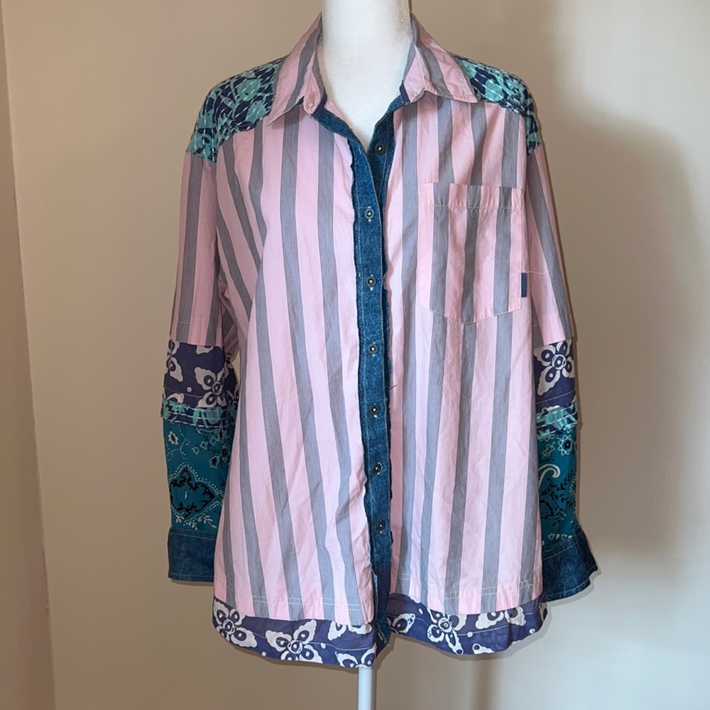 Free People Wild Dunes Stripe Shirt - Picture 5 of 16